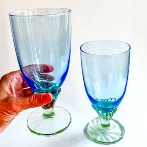 2 Bormioli Rocco Bahia Iced Tea Water Goblets